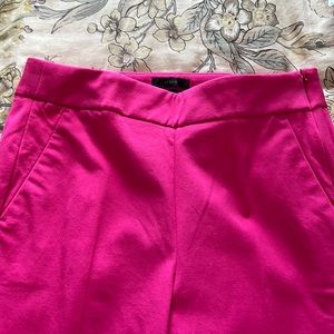 NWT J. Crew Remi 10P bright pink crop pants.